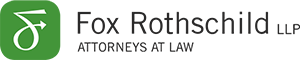 Fox Rothschild Logo - Black sans-serif type with green square with letter F inside to left