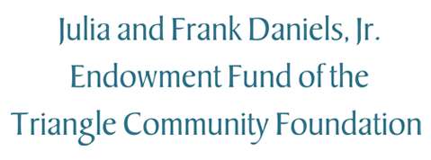 Julia and Frank Daniels Jr Endowment Fund Logo - Blue serif type