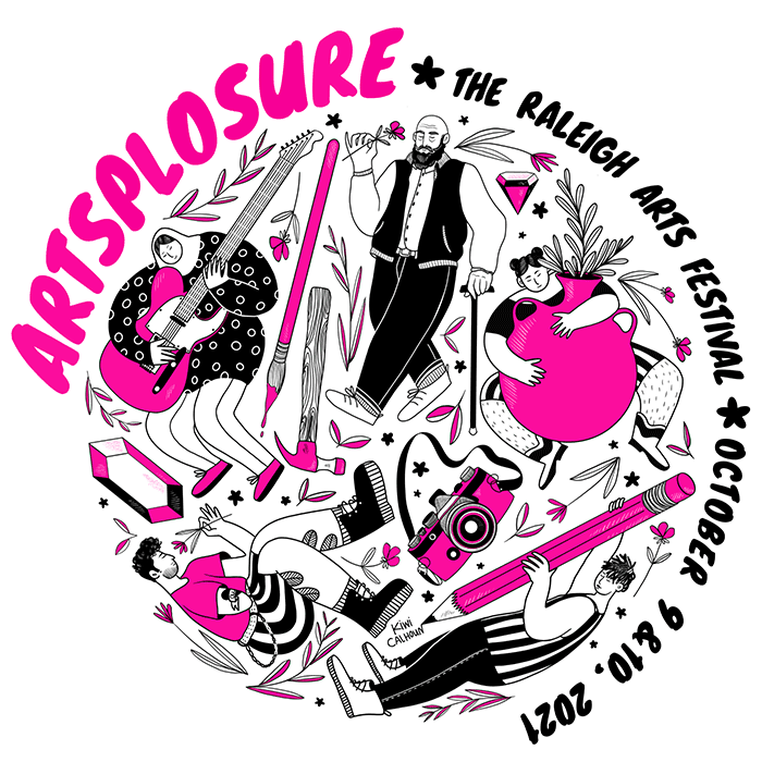 Artsplosure - The Raleigh Arts Festival 2021 Lineup graphic
