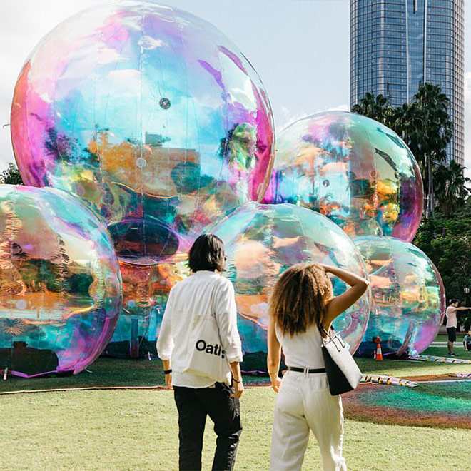 Evanescent bubble installation