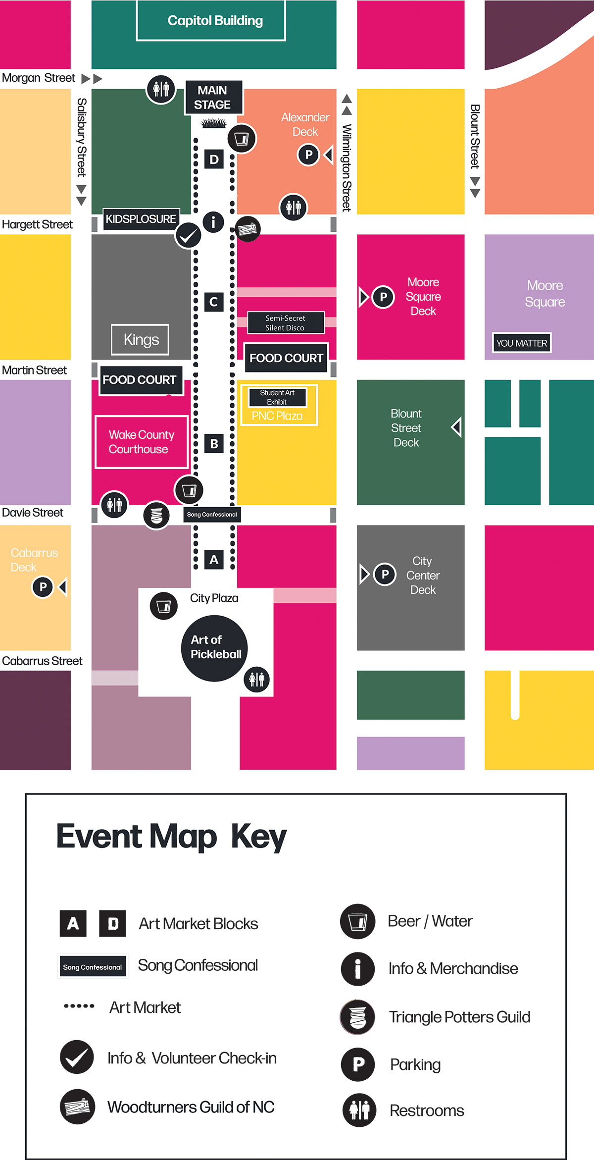 Vector illustration of event map