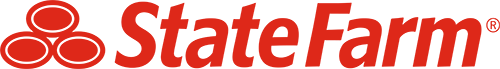 State Farm Logo - Red sans-serif type with three ovals to left